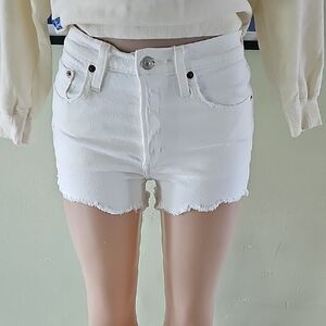 Levi's White Jean Shorts for Women